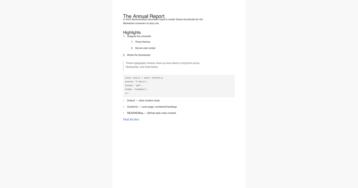 default theme preview